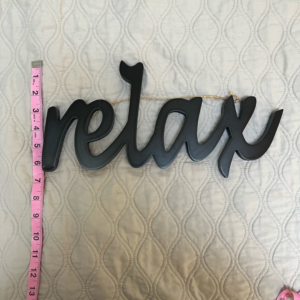 Wooden Decor “Relax”